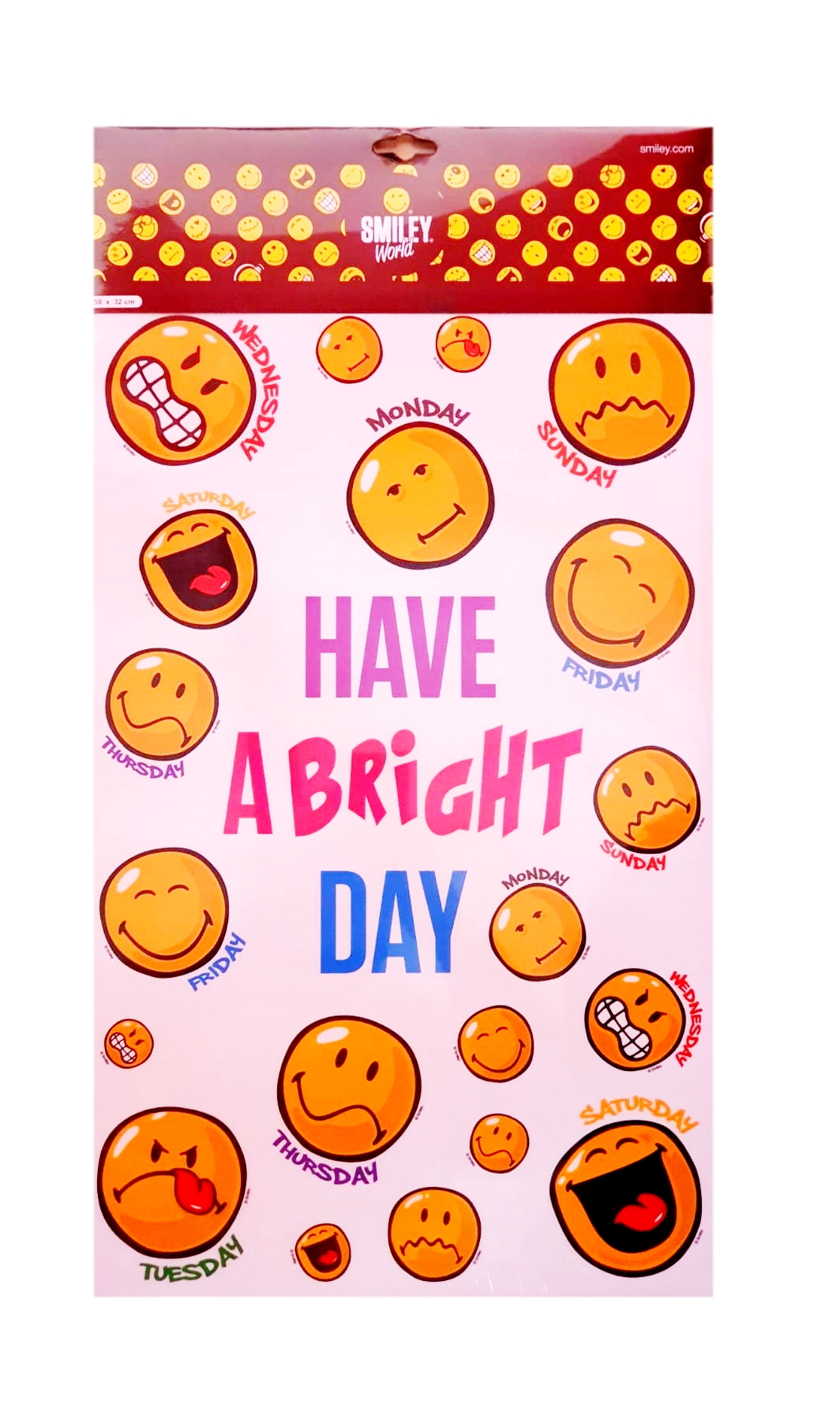 Autocolant perete Smiley - Have a bright day 50x32cm Autocolant perete Smiley - Have a bright day 50x32cm
