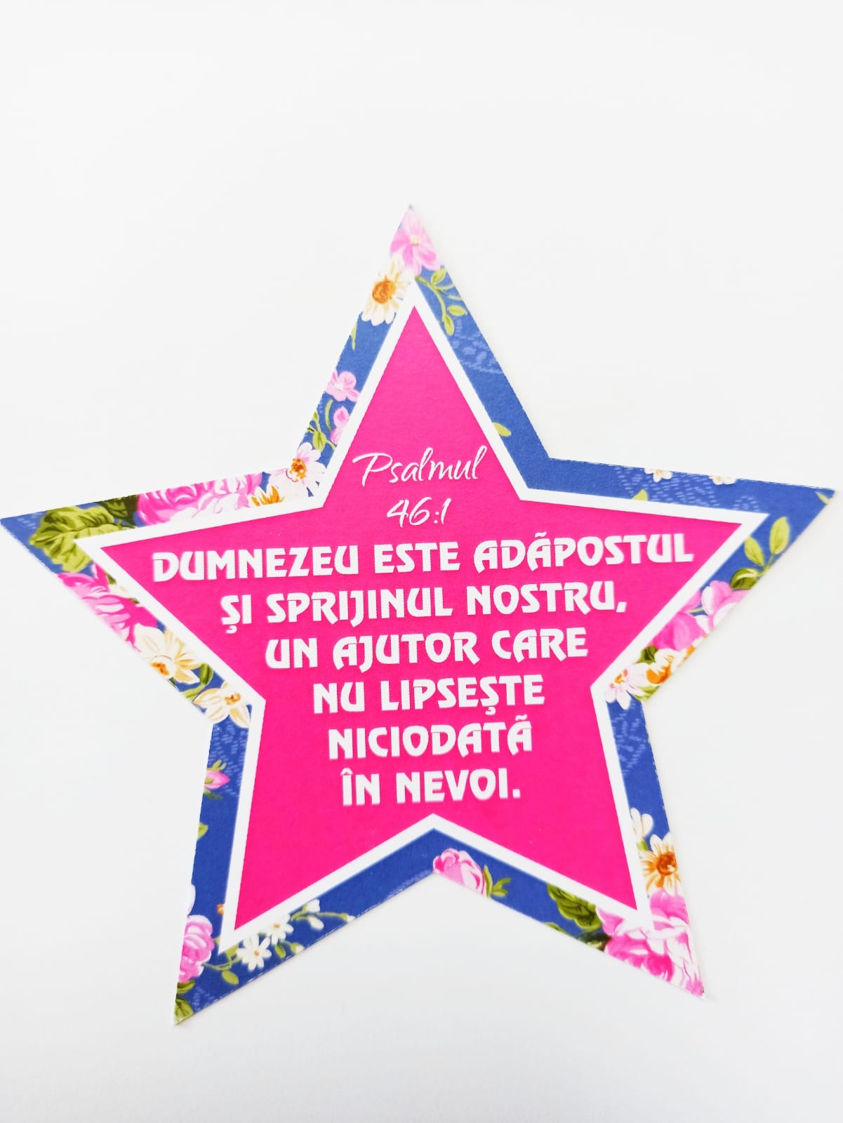 Semn de carte, stea - Psalmul 46:1 Semn de carte, stea - Psalmul 46:1