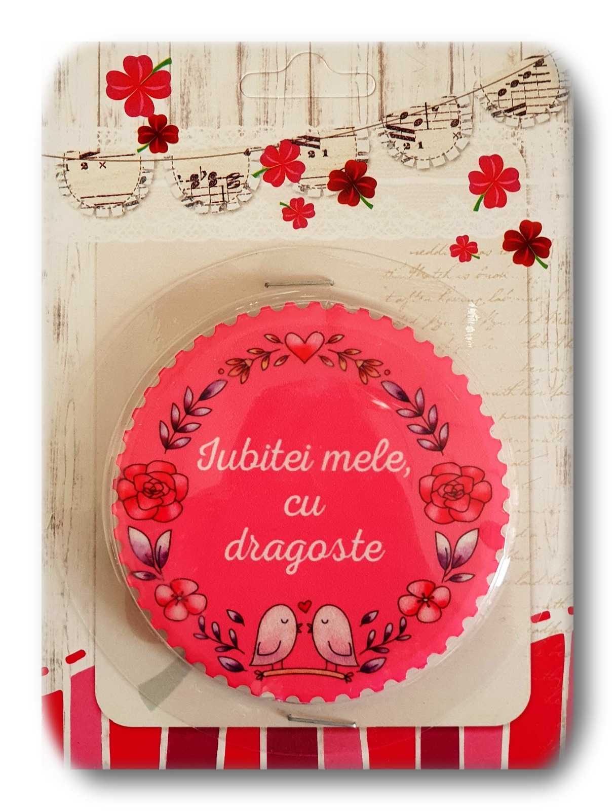 Magnet ceramic - Iubitei mele, cu dragoste Magnet ceramic - Iubitei mele, cu dragoste