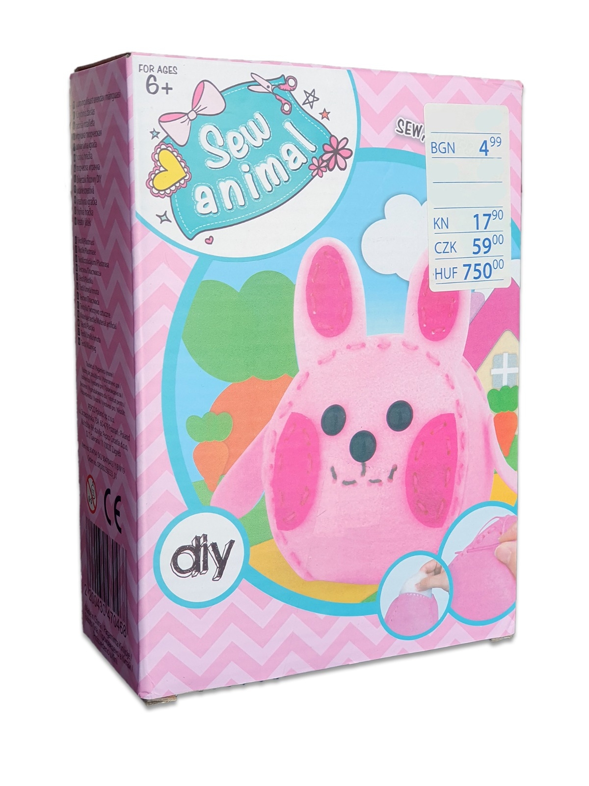 Jucarie - Jucarie textila creativa iepure roz Jucarie - Jucarie textila creativa iepure roz