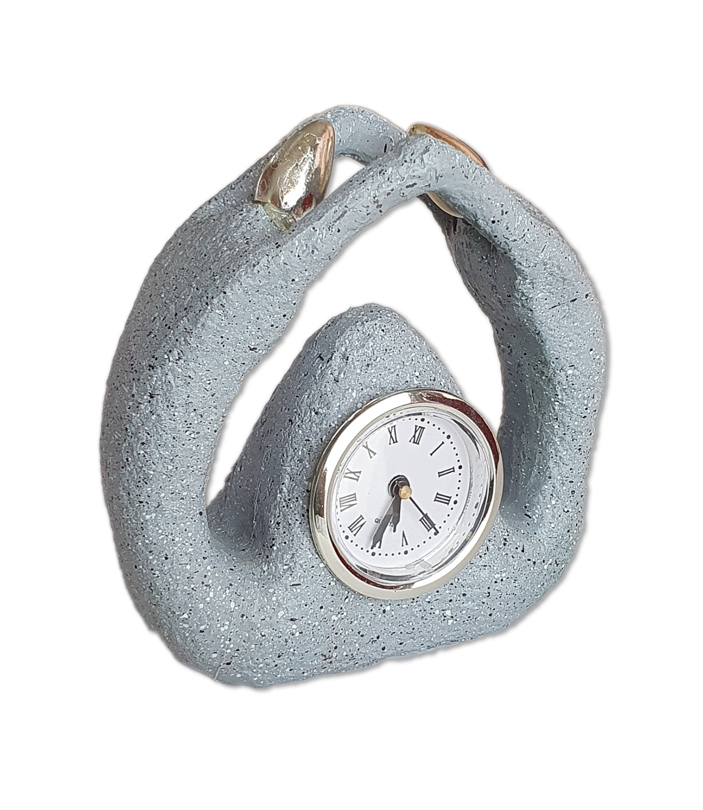 Ceas - Statueta cu ceas - gri ( 11 x 12 x 5 cm) Ceas - Statueta cu ceas - gri ( 11 x 12 x 5 cm)