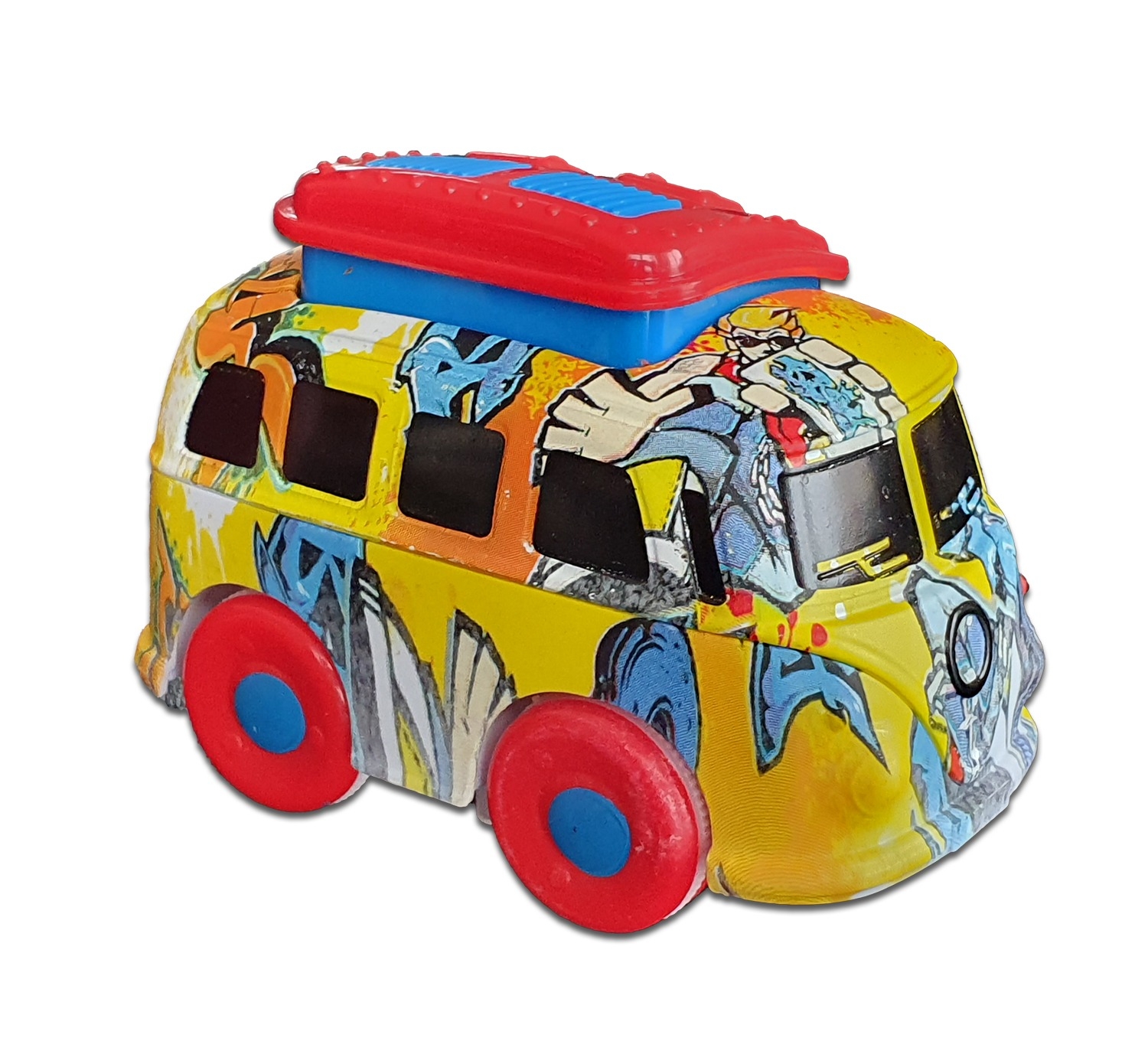 Jucarie autobuz colorat 3+ Jucarie autobuz colorat 3+