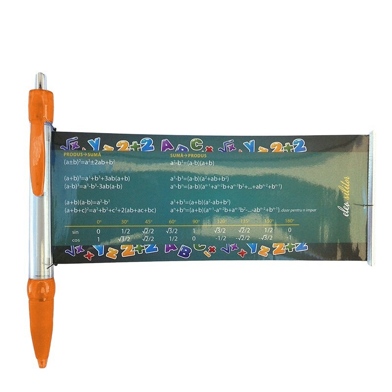 Pix cu foita - Portocaliu Pix cu foita - Portocaliu