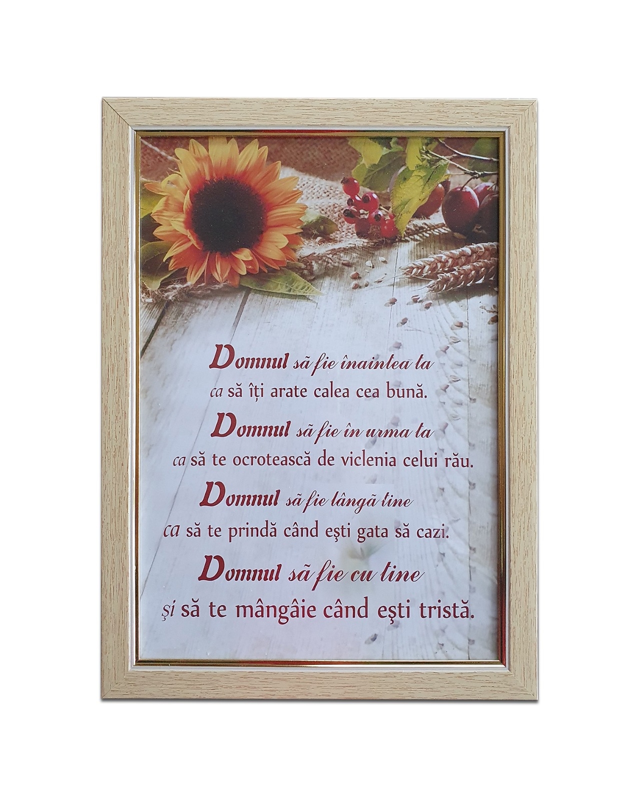 Tablou cu versete-  Domnul sa fie inaintea ta (34 x 24 cm) Tablou cu versete-  Domnul sa fie inaintea ta (34 x 24 cm)