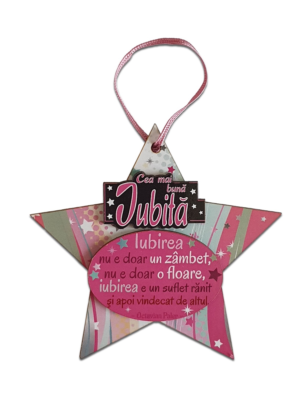 Placheta sentimentala stea - Cea mai buna iubita Placheta sentimentala stea - Cea mai buna iubita