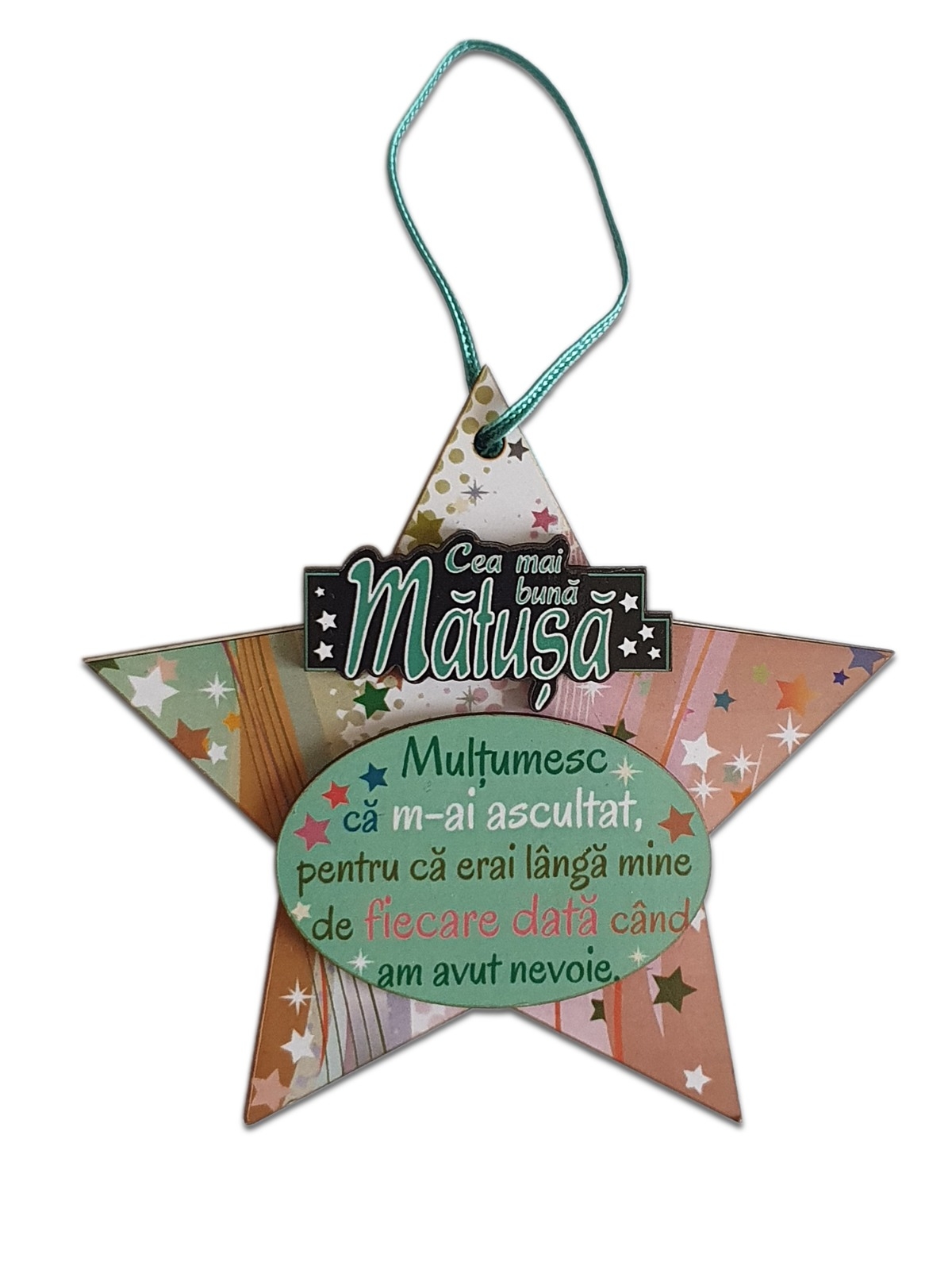 Placheta sentimentala stea - Cea mai buna matusa Placheta sentimentala stea - Cea mai buna matusa