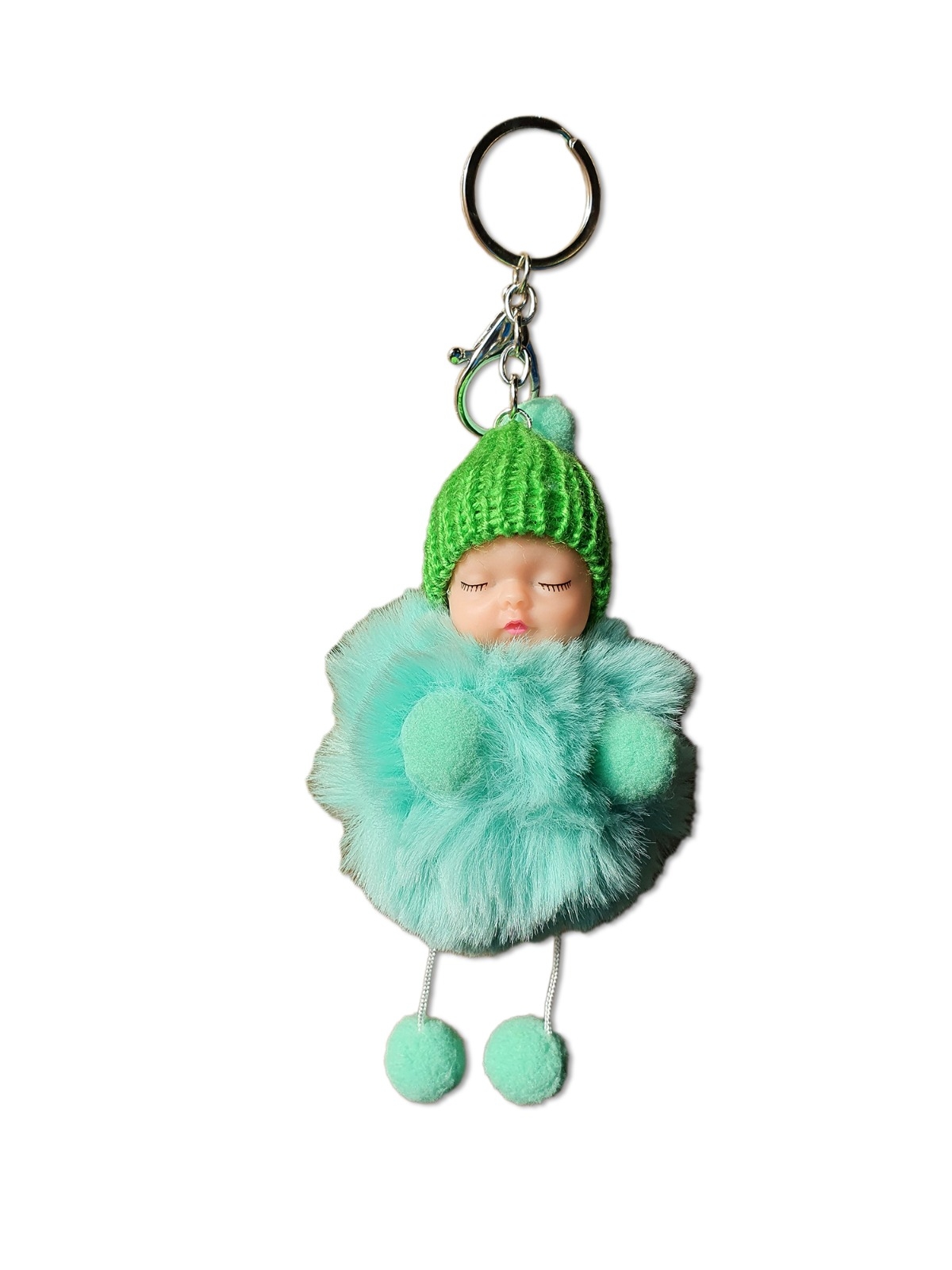 Breloc pufos - Copilas (verde) Breloc pufos - Copilas (verde)