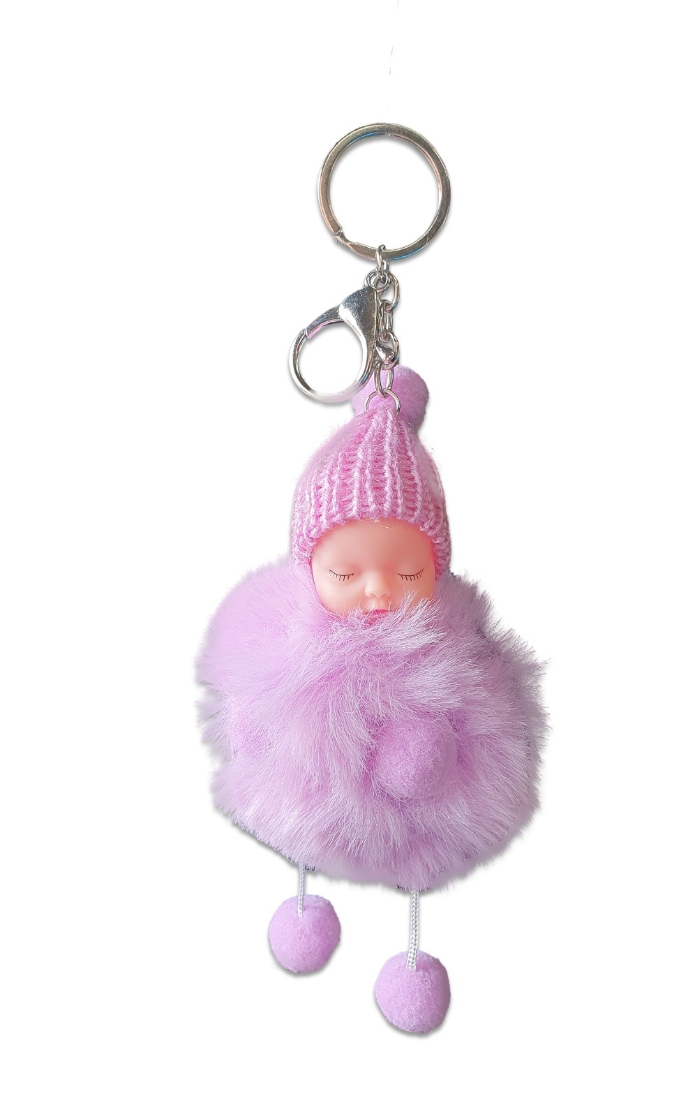 Breloc pufos - Copilas (mov) Breloc pufos - Copilas (mov)