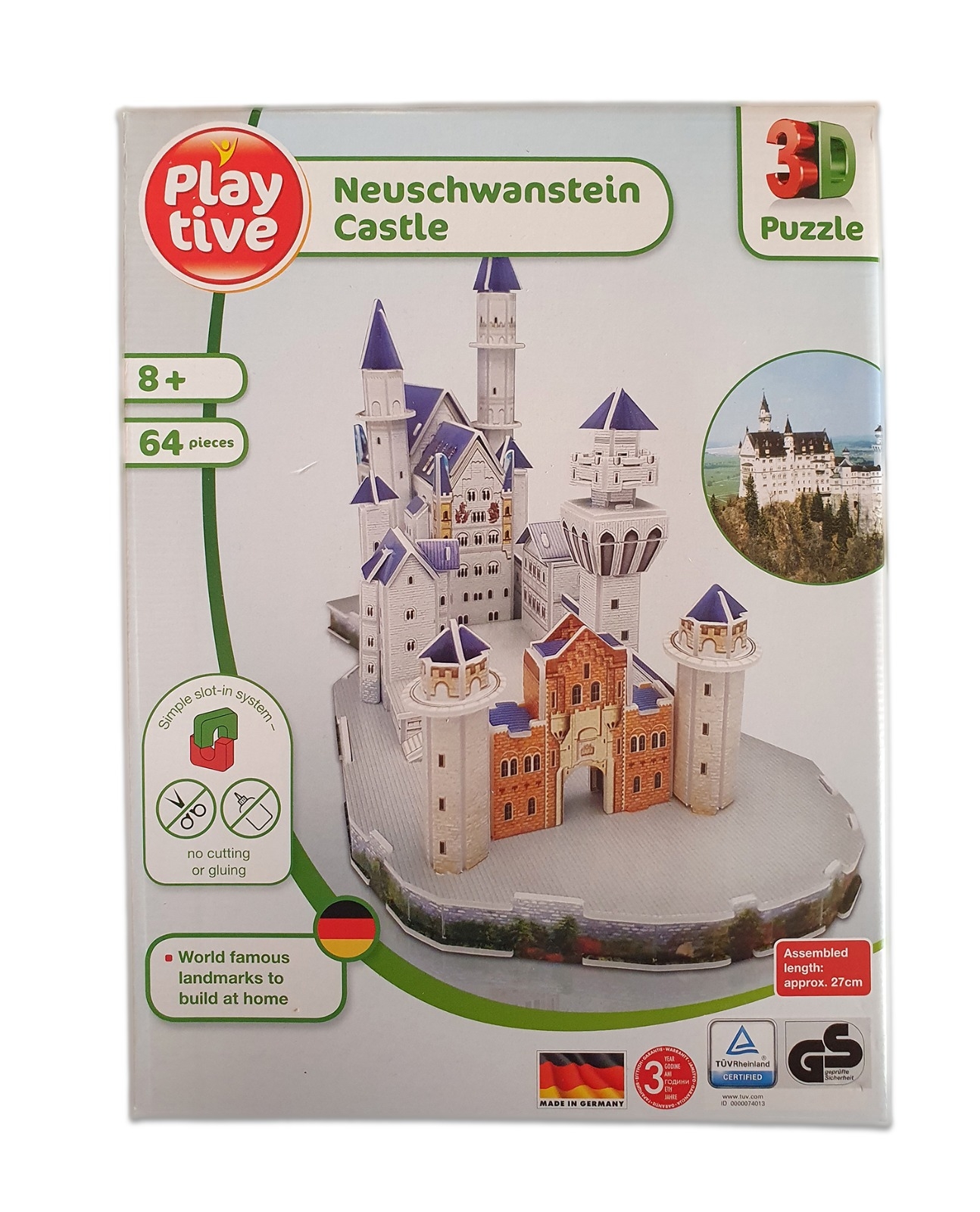 Puzzle 3D - Neuschwanstein Castle (64 piese) Puzzle 3D - Neuschwanstein Castle (64 piese)