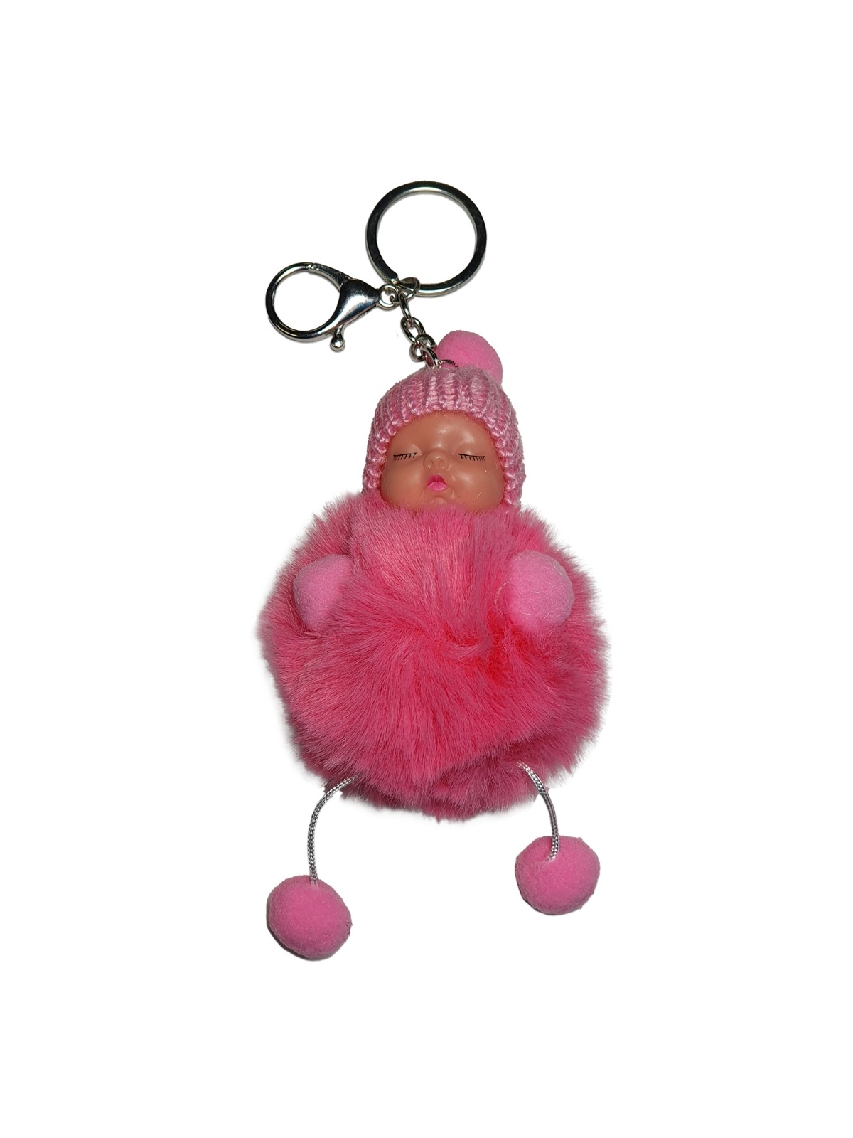 Breloc pufos - Copilas (roz) Breloc pufos - Copilas (roz)