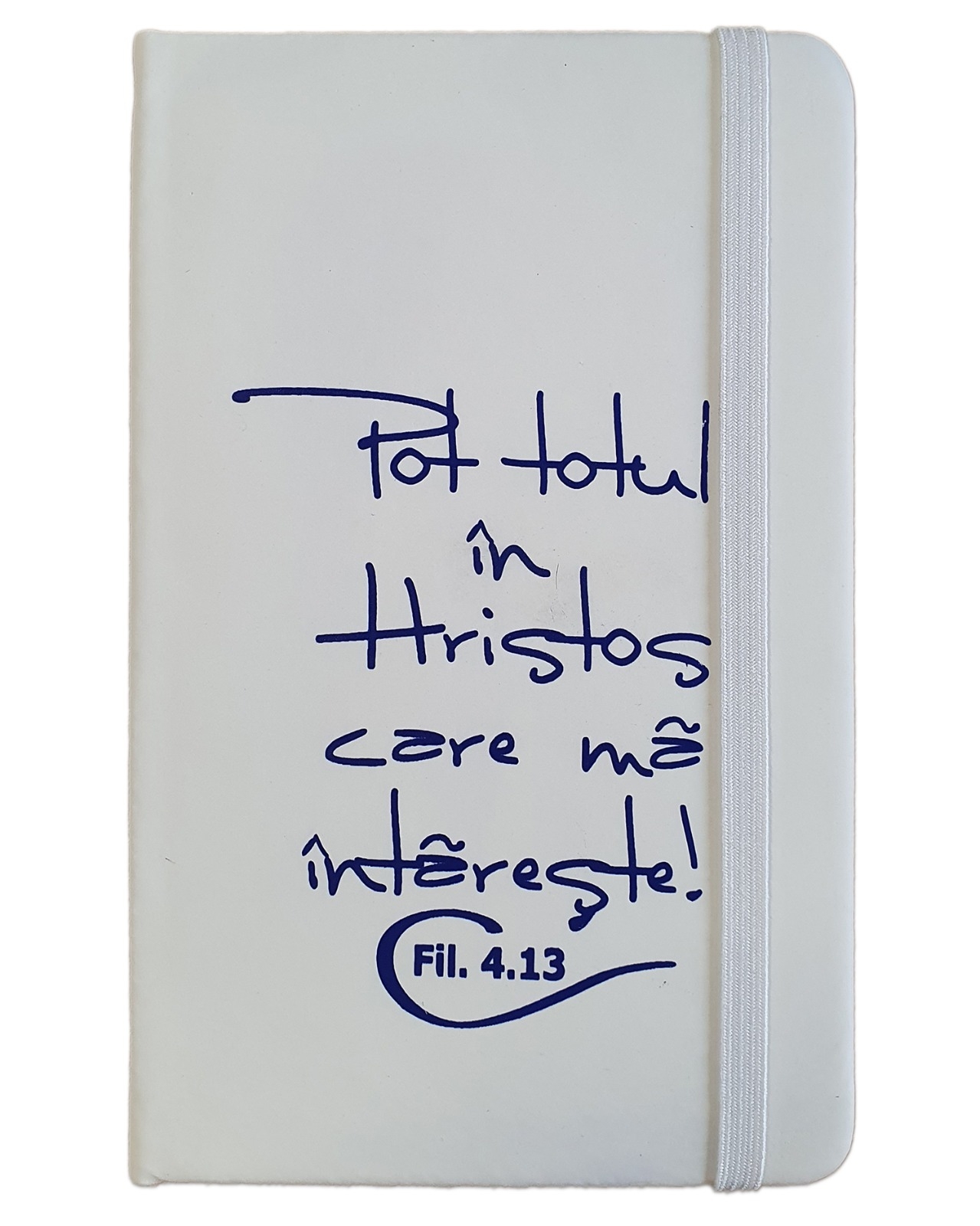 Carnetel A6 - Pot totul in Hristos! (alb) Carnetel A6 - Pot totul in Hristos! (alb)