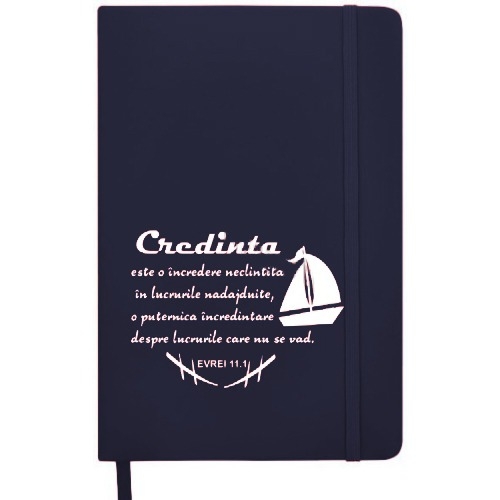 Carnetel A6 - Credinta (bleumarin) Carnetel A6 - Credinta (bleumarin)