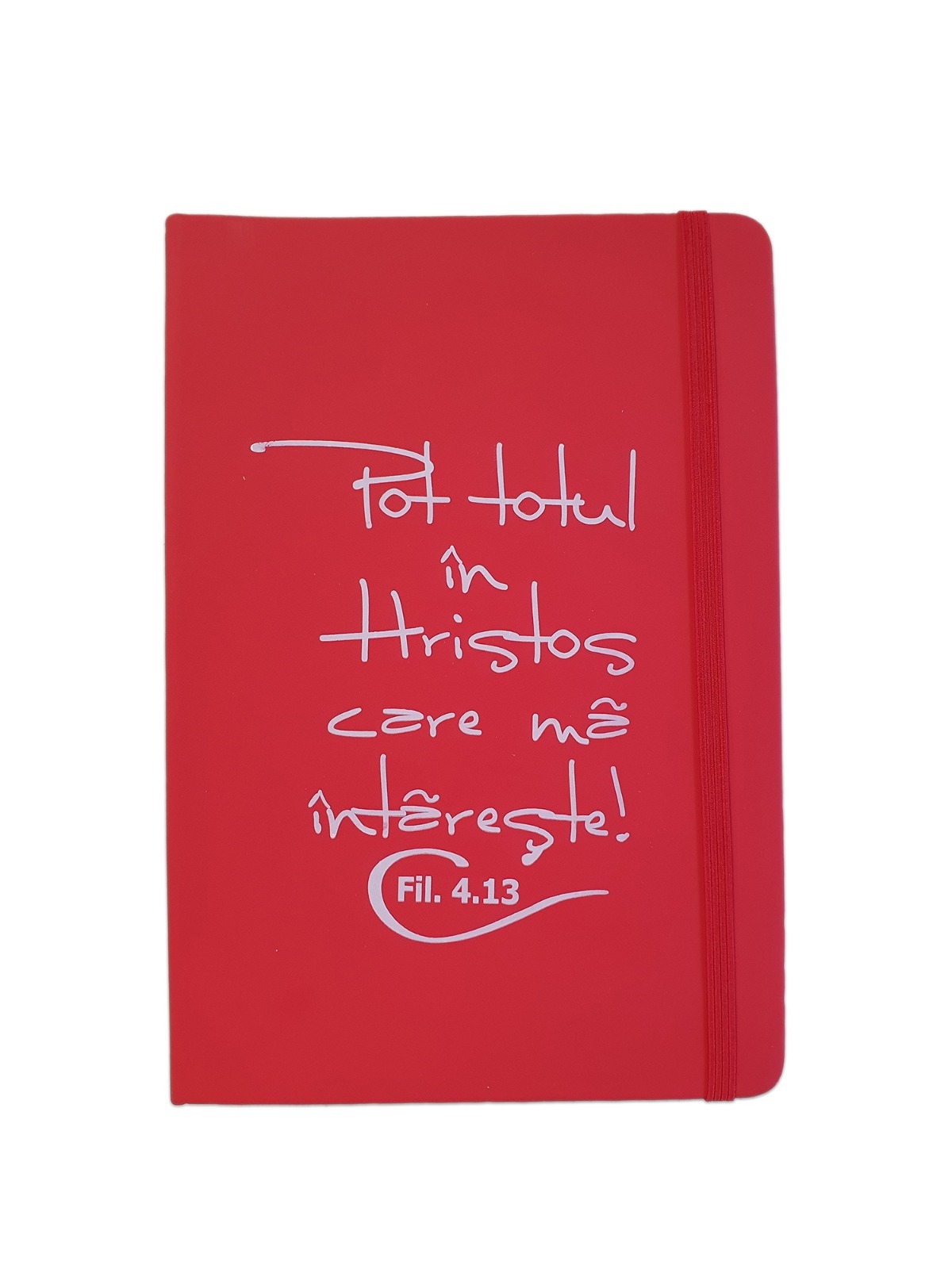 Carnetel A5 - Pot totul în Hristos (roșu)