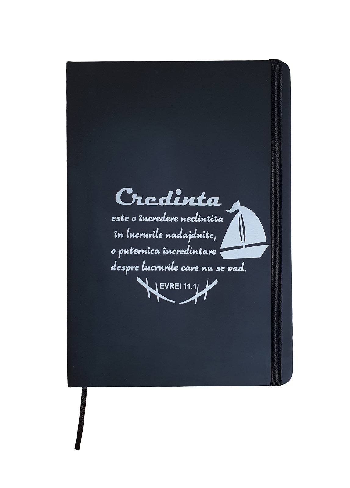 Carnetel A5 - Credința (negru) Carnetel A5 - Credința (negru)