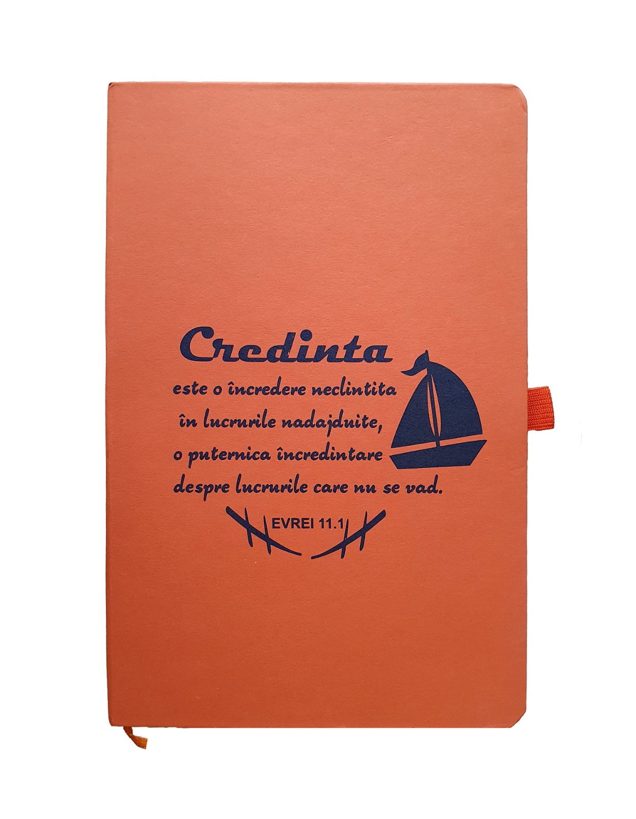 Carnetel A5 - Credința (portocaliu)