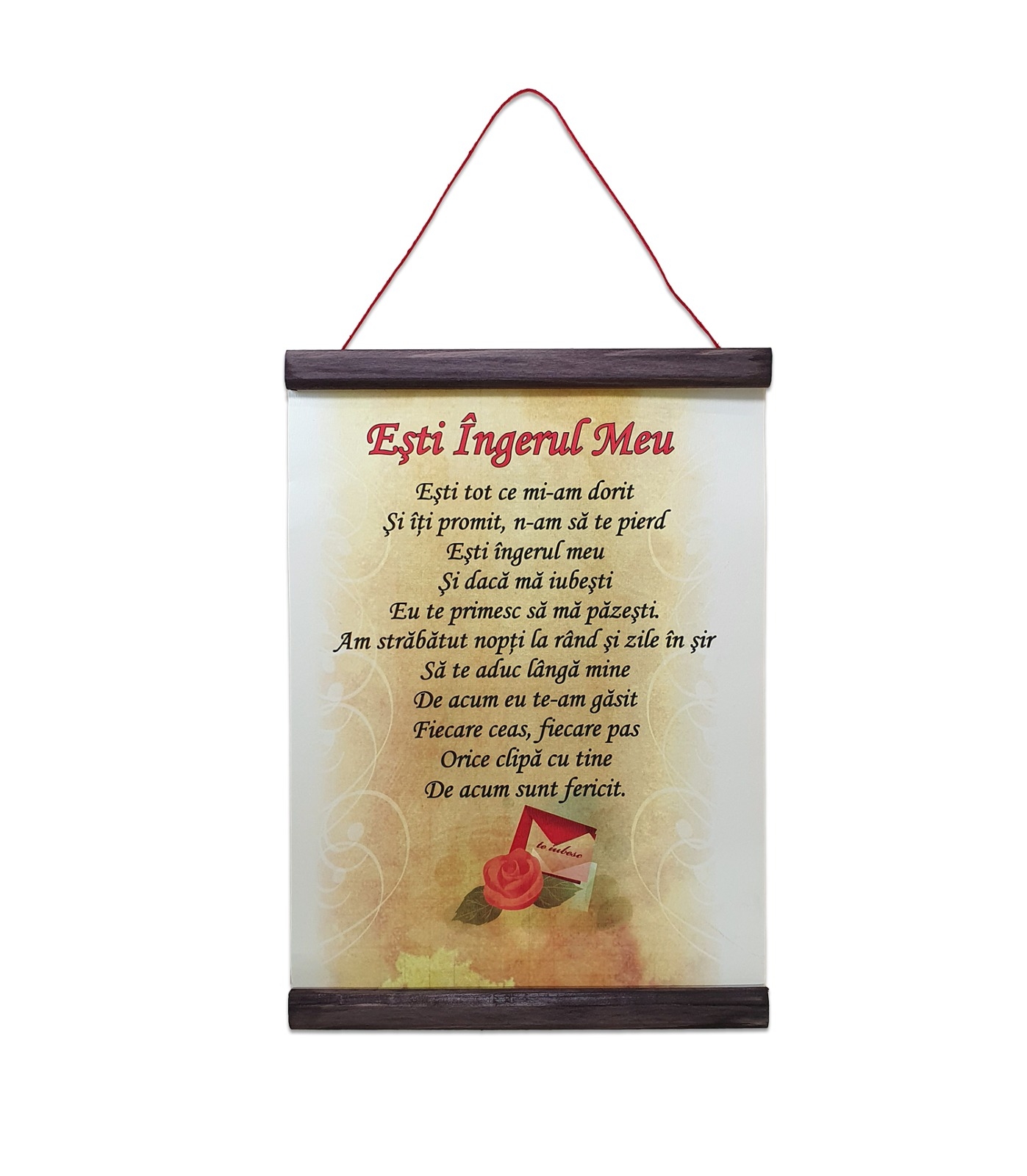 Pergament "Esti ingerul meu" Pergament "Esti ingerul meu"