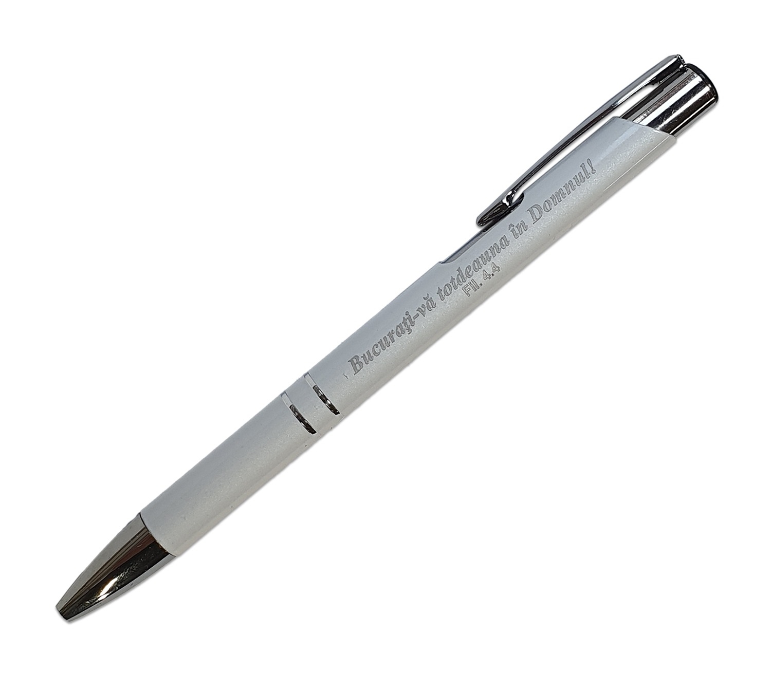 Pix cu mesaj crestin - Bucurați-vă totdeauna în Domnul! (alb) Pix cu mesaj crestin - Bucurați-vă totdeauna în Domnul! (alb)