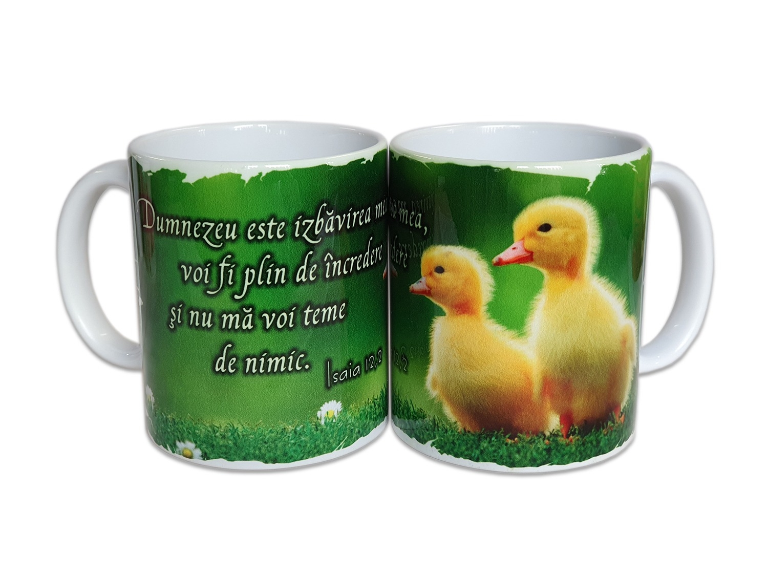 Cană cu mesaj creștin - Dumnezeu este izbavirea mea (Isaia 12,2) Cană cu mesaj creștin - Dumnezeu este izbavirea mea (Isaia 12,2)