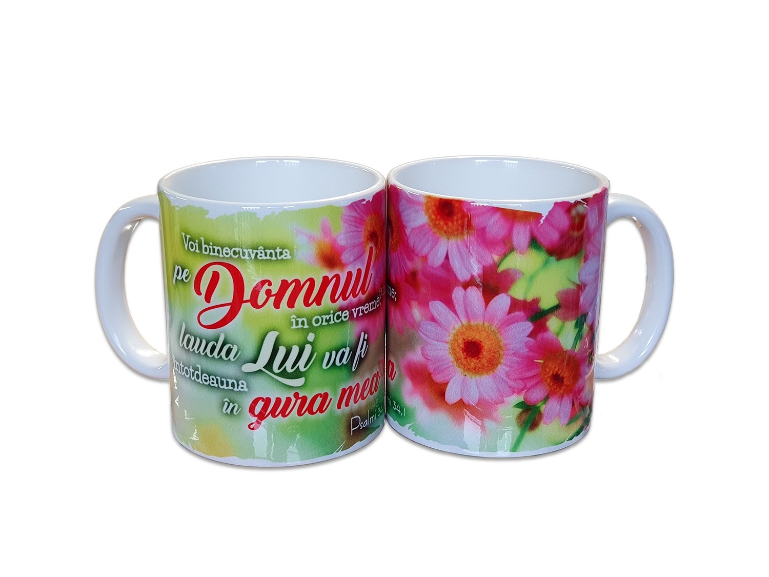 Cană cu mesaj creștin - Voi binecuvanta pe Domnul.. (Psalmi 34,1) Cană cu mesaj creștin - Voi binecuvanta pe Domnul.. (Psalmi 34,1)