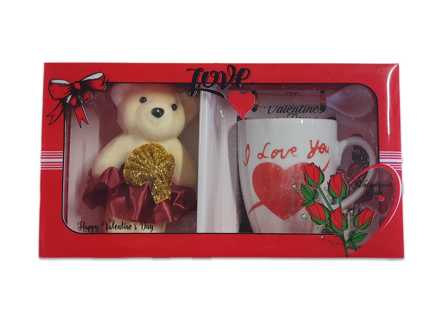 Set cana cu ursulet "I love you" Set cana cu ursulet "I love you"