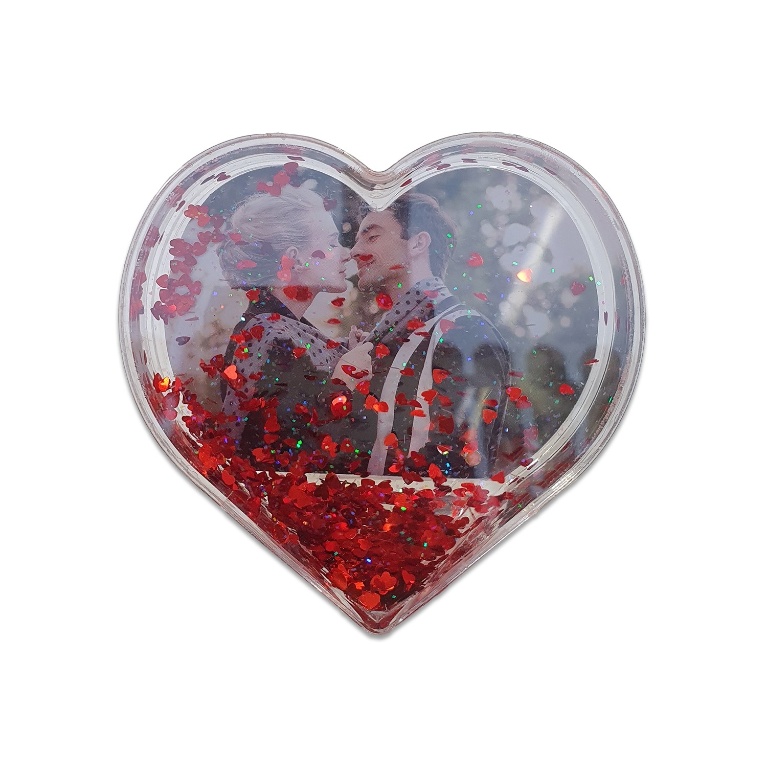 Rama foto tip glob in forma de inima Rama foto tip glob in forma de inima