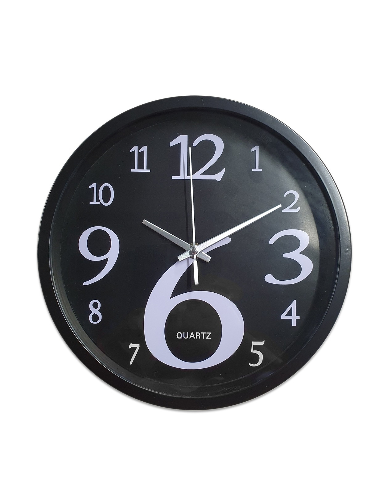 Ceas de perete rotund - Negru(25 x 25cm) Ceas de perete rotund - Negru(25 x 25cm)