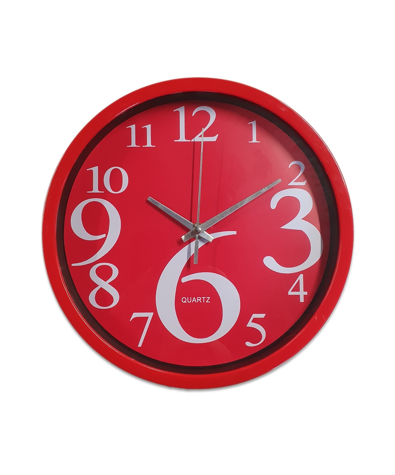 Ceas de perete rotund - Rosu(25 x 25cm) Ceas de perete rotund - Rosu(25 x 25cm)