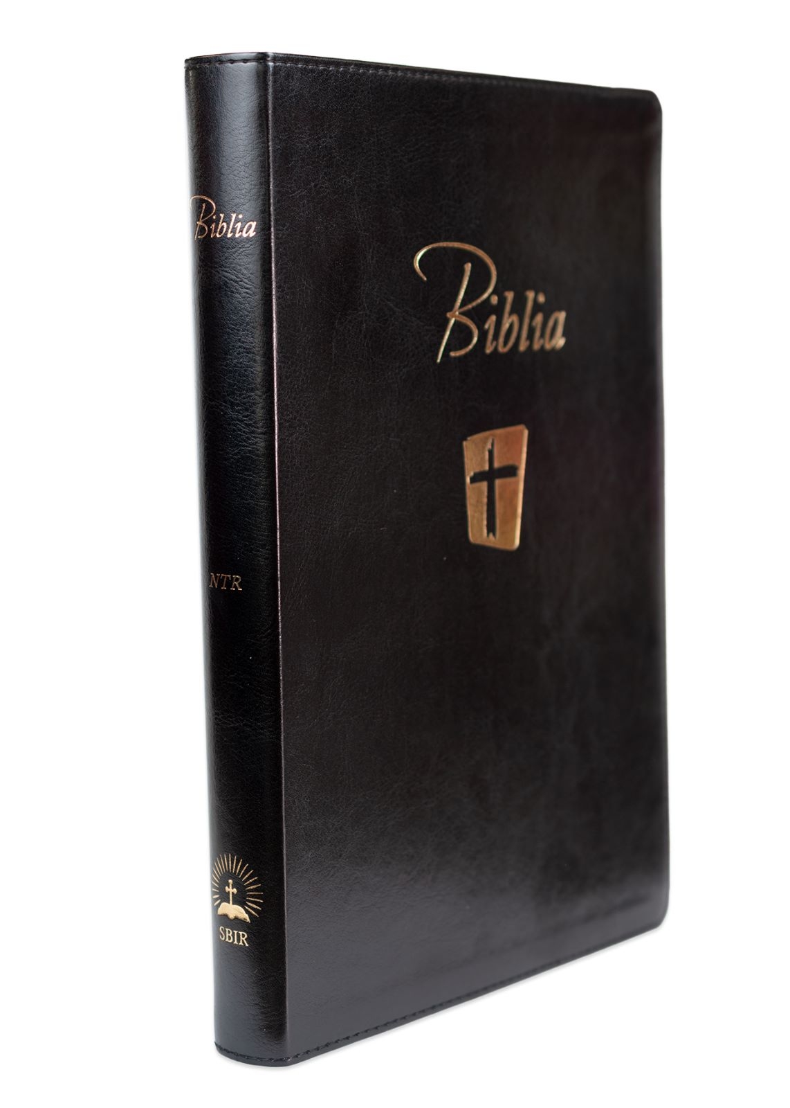 Biblia Noua Traducere (Biblia NTR), marime mare, coperta imitatie piele, neagra, index, margini aurii (NTR 086 TI)