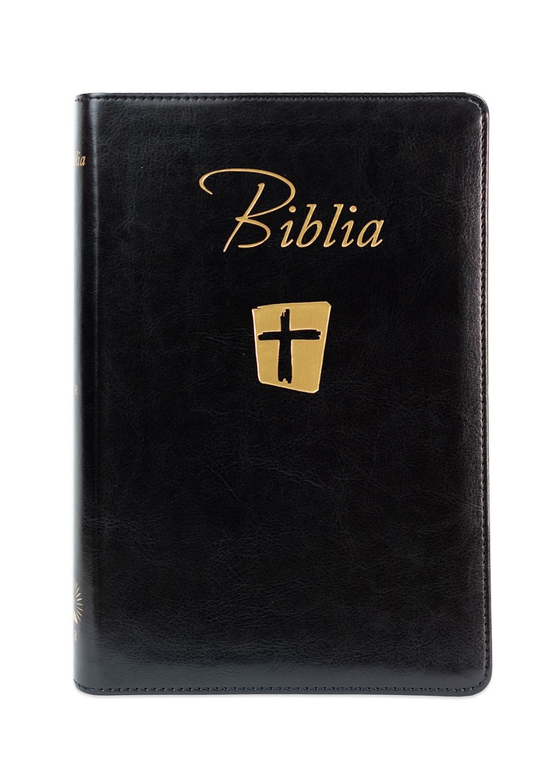 Biblia Noua Traducere (Biblia NTR), marime medie spre mare, coperta imitatie piele, neagra, index, margini aurii (NTR 066 TI)