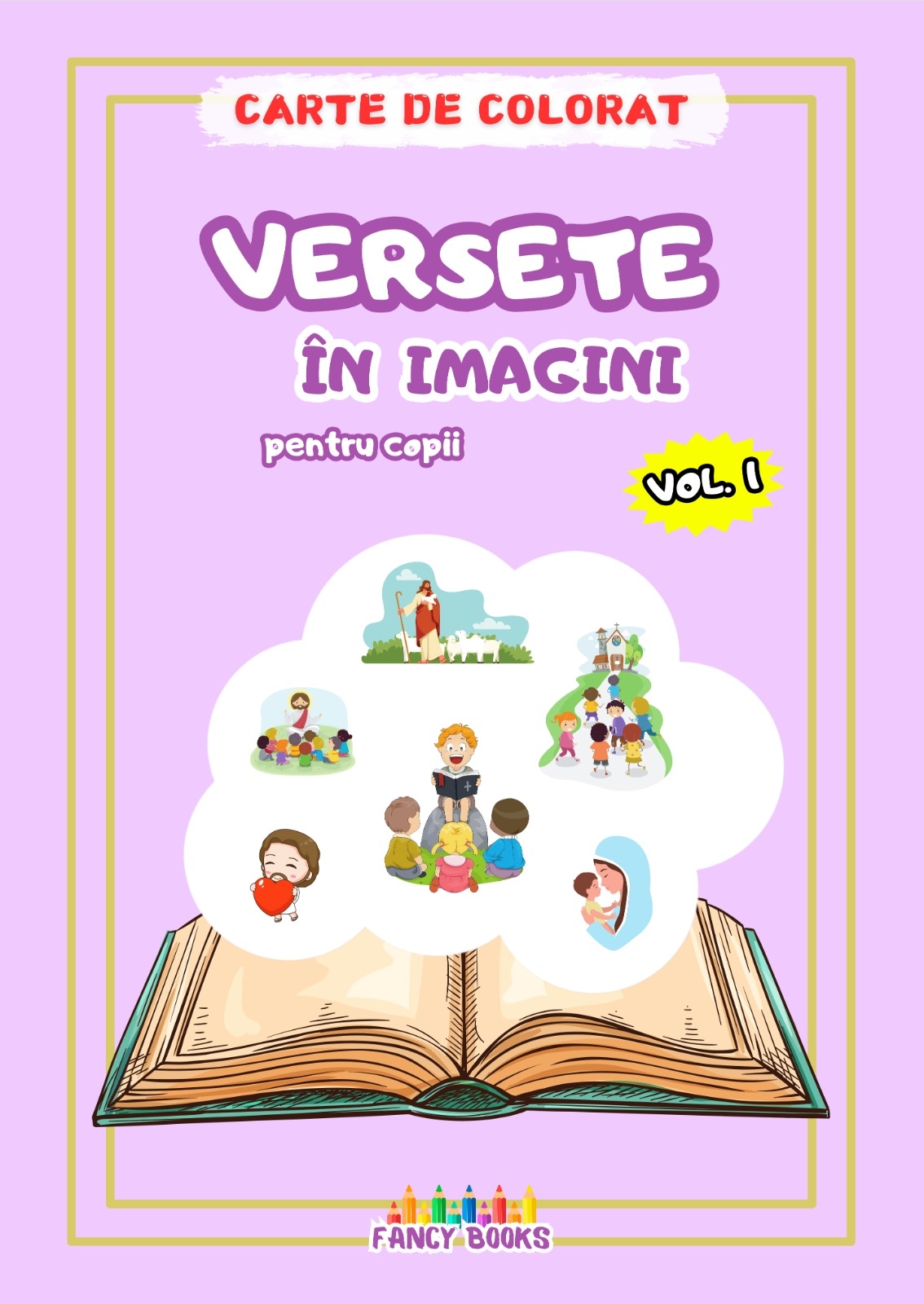 Versete in imagini - Carte de colorat Versete in imagini - Carte de colorat