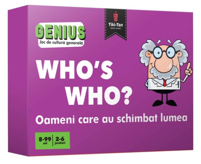 Who's who? Oameni care au schimbat lumea - Joc de cultura generala (8+ ani) Who's who? Oameni care au schimbat lumea - Joc de cultura generala (8+ ani)