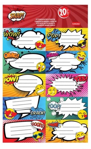 Etichete scolare - Pop Art (20 buc.)