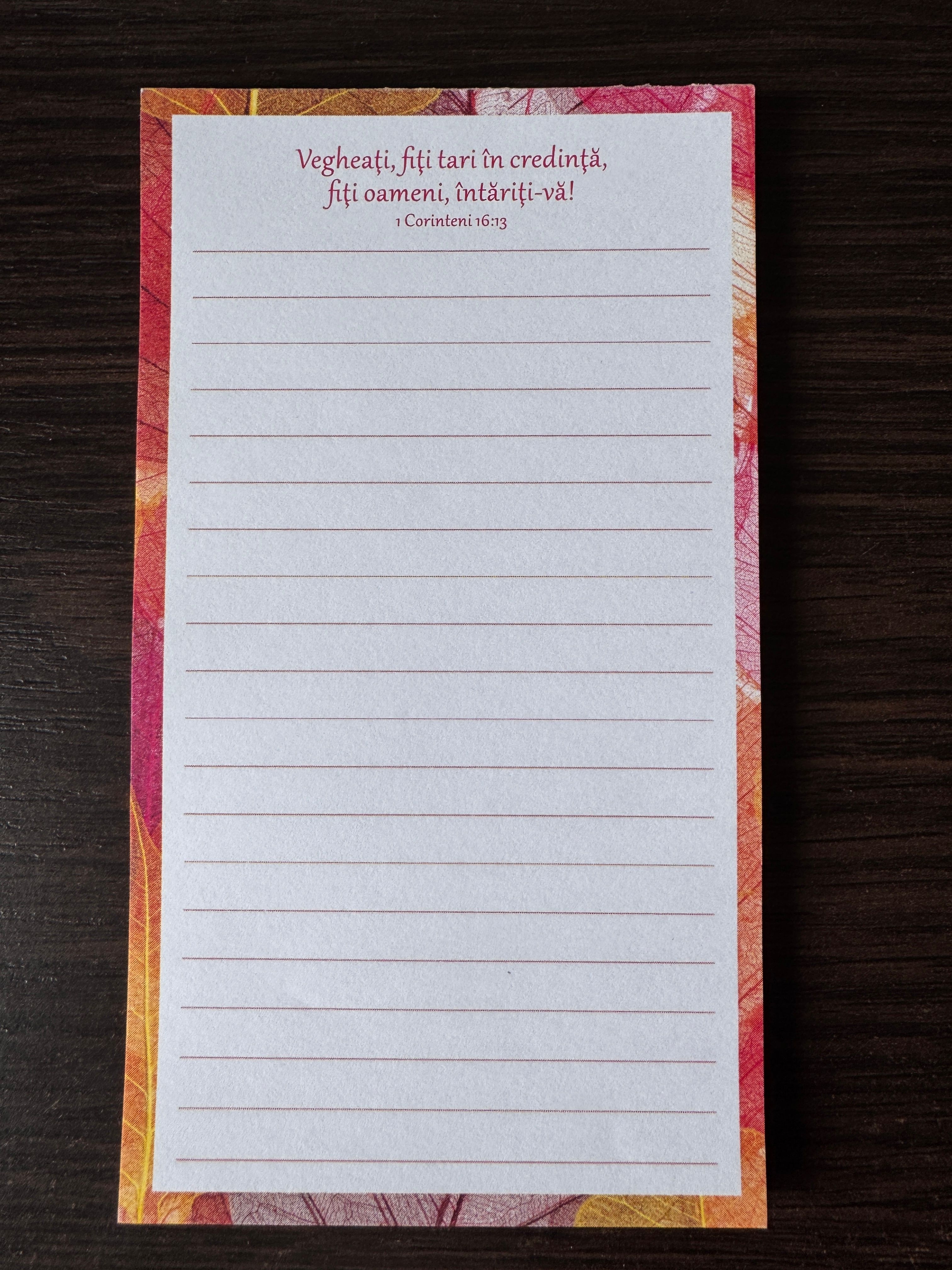 Carnetel - Vegheați, fiți tari în credință Carnetel - Vegheați, fiți tari în credință