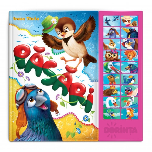 Carte cu sunete. Păsări - Carte educativă pentru copii Carte cu sunete. Păsări - Carte educativă pentru copii