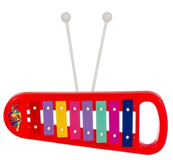 Instrument muzical - Xilofon, rosu (Jucarii pentru copii 3+) Instrument muzical - Xilofon, rosu (Jucarii pentru copii 3+)