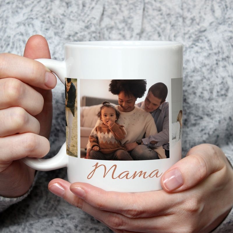 Cană personalizată cu 3 poze - Mama