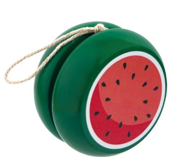 Yoyo din lemn - Pepene verde - Jucarii pentru copii (3+)