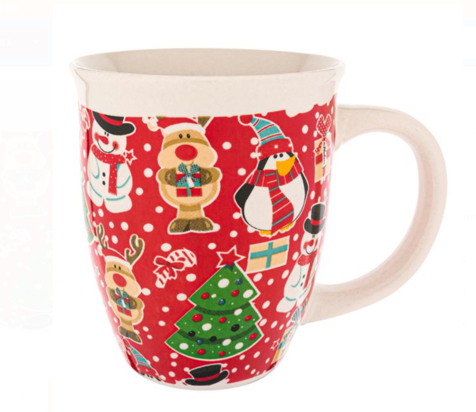 Cană cu motive de Crăciun 390 ml Cană cu motive de Crăciun 390 ml