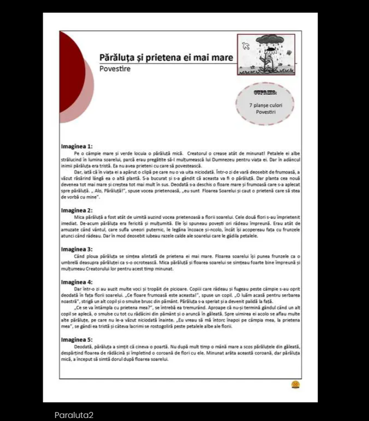 Părăluța și prietena ei mai mare – Povestiri Părăluța și prietena ei mai mare – Povestiri