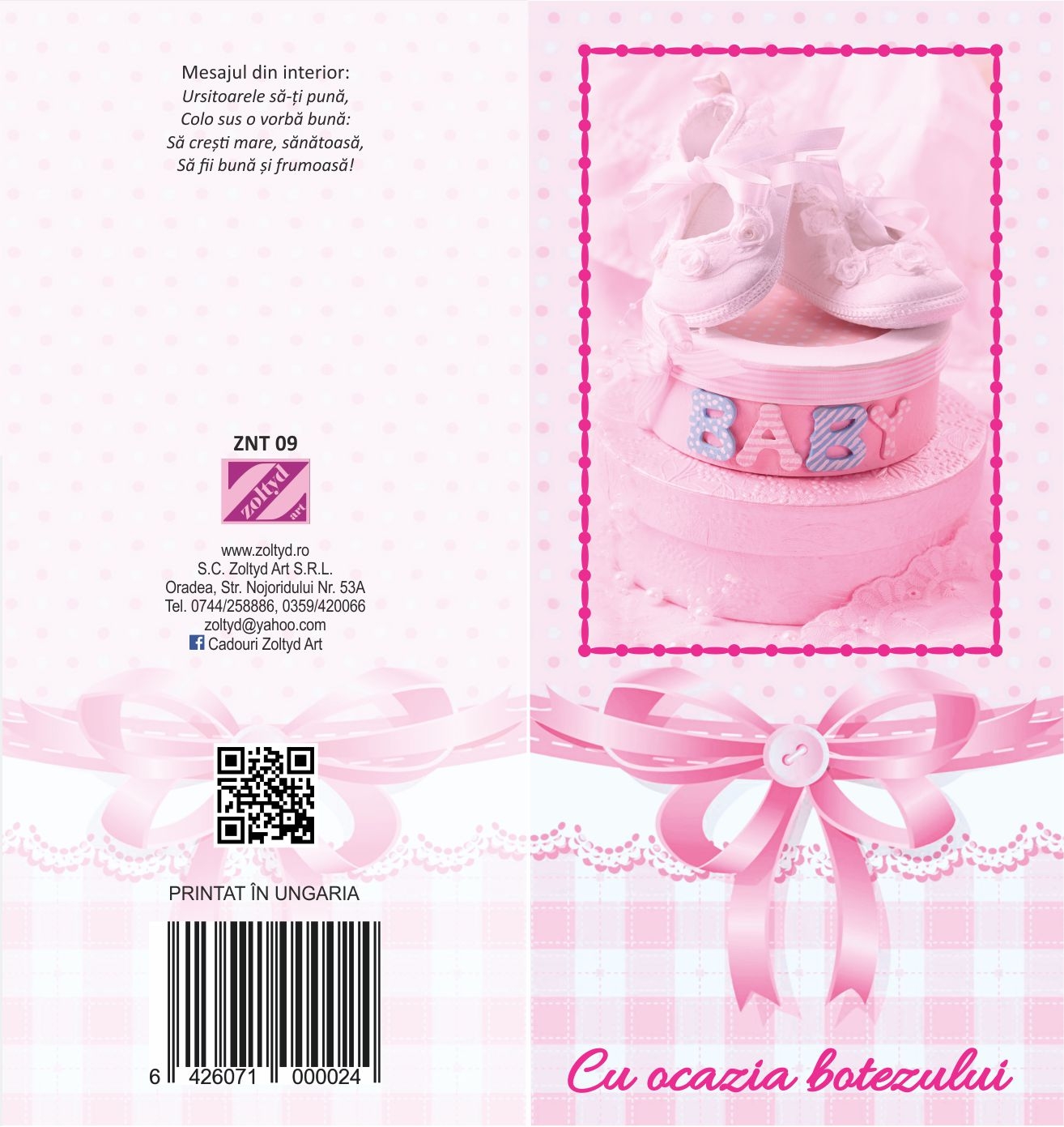 Felicitare - Cu ocazia botezului - Ursitoarele sa-ti puna Felicitare - Cu ocazia botezului - Ursitoarele sa-ti puna