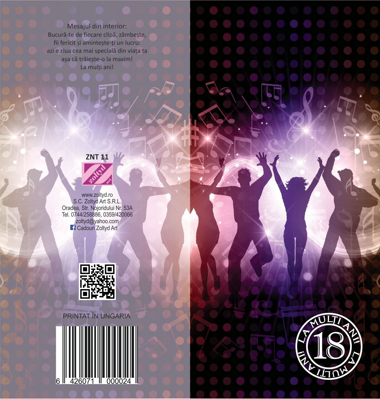 Felicitare - La multi ani 18 - Bucura-te de fiecare clipa Felicitare - La multi ani 18 - Bucura-te de fiecare clipa