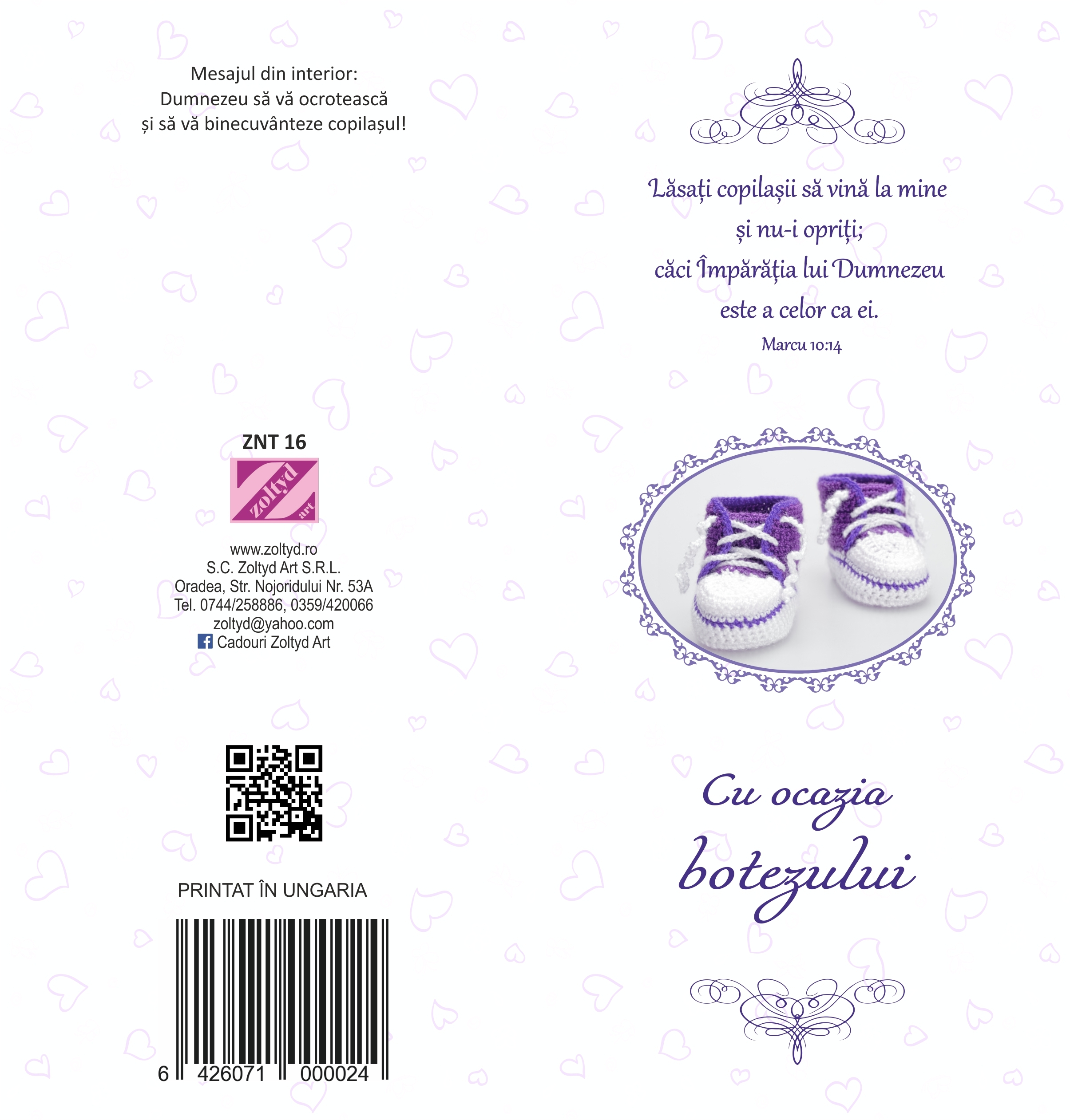 Felicitare - Cu ocazia botezului - Lasati copilasii sa vina l amine Felicitare - Cu ocazia botezului - Lasati copilasii sa vina l amine