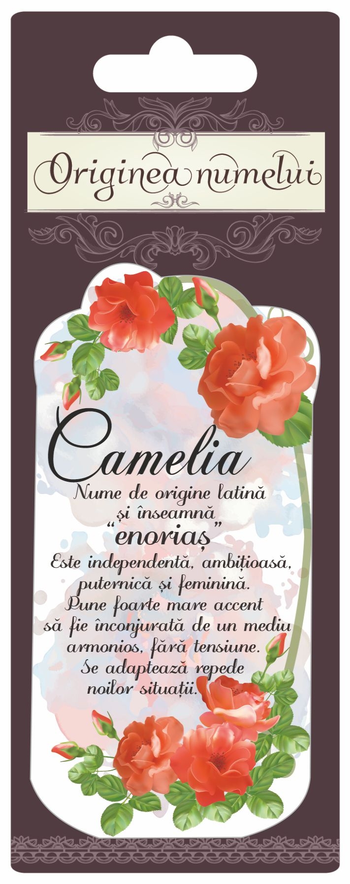 Magnet - Camelia ( 10 cm x 5 cm ) Magnet - Camelia ( 10 cm x 5 cm )