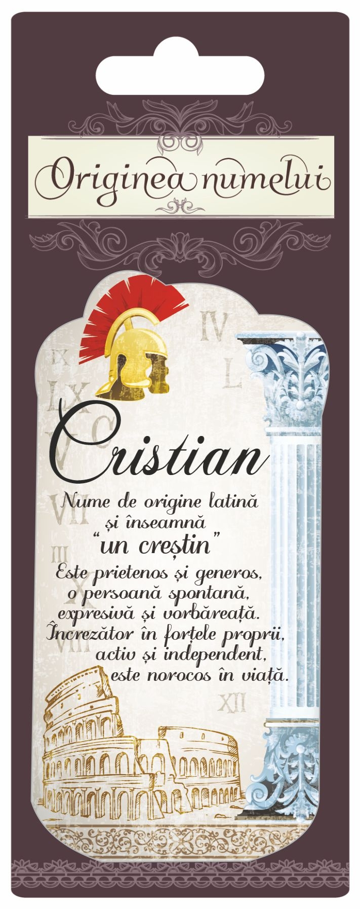 Magnet - Cristian ( 10 cm x 5 cm ) Magnet - Cristian ( 10 cm x 5 cm )