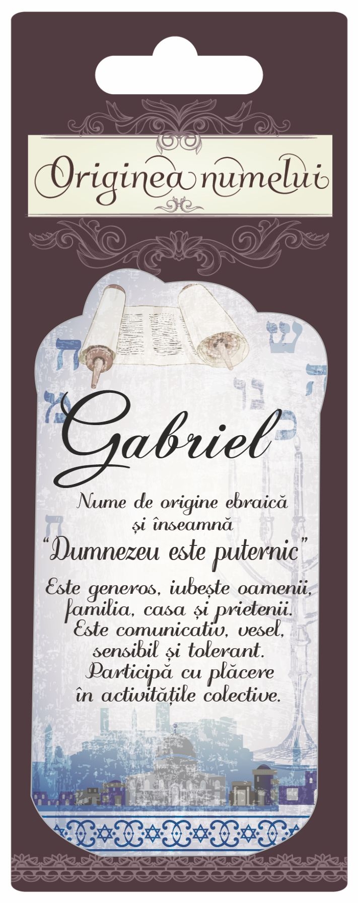 Magnet - Gabriel ( 10 cm x 5 cm ) Magnet - Gabriel ( 10 cm x 5 cm )