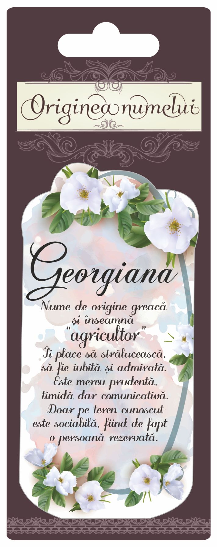 Magnet - Georgiana ( 10 cm x 5 cm )