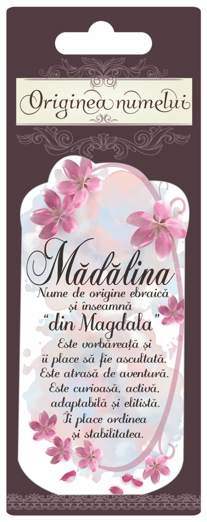 Magnet - Madalina ( 10 cm x 5 cm ) Magnet - Madalina ( 10 cm x 5 cm )