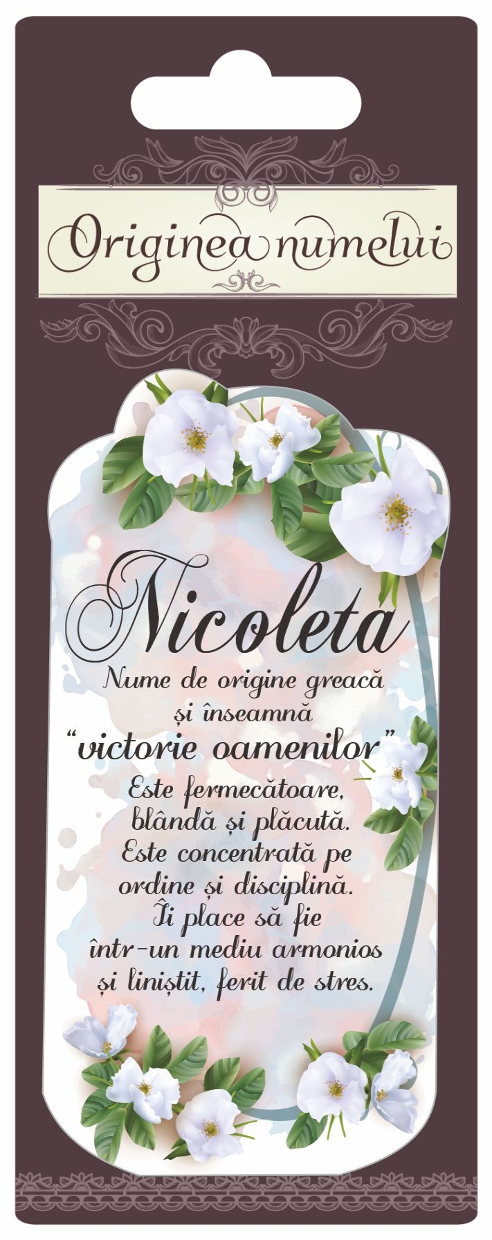Magnet - Nicoleta ( 10 cm x 5 cm ) Magnet - Nicoleta ( 10 cm x 5 cm )